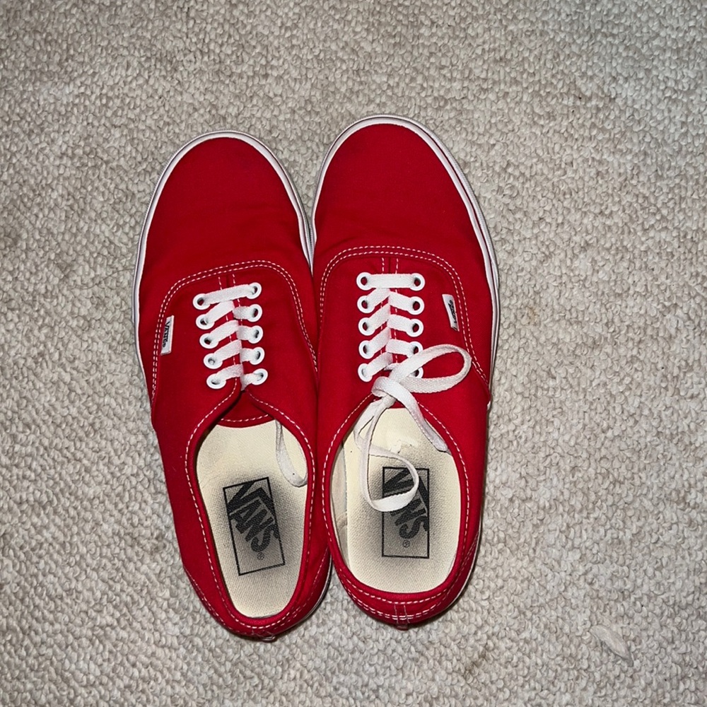 VANS RED AUTHENTIC